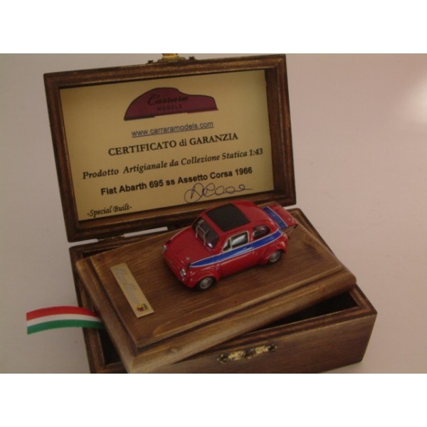 Fiat 500 Abarth 695 ss Rosso Assetto Corsa 1966 - Special Built 1:43